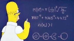 Homer Simpson, Higgs Bozonu'nun Kütlesini 14 Sene Önceden 