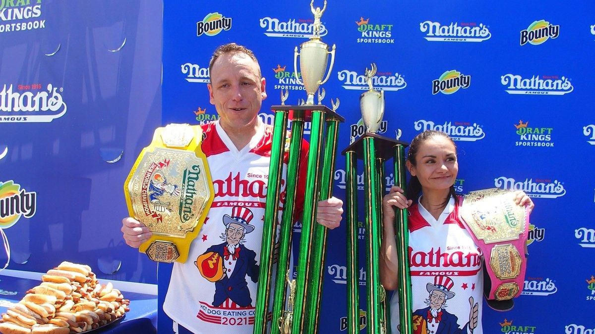 Bertoletti And Sudo Triumph In Nathan's Famous Hot Dog Contest