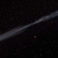  A Split Ion Tail for Comet Lovejoy E4 