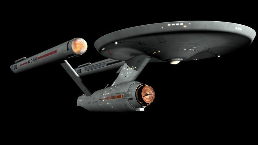 Star Trek, USS Enterprise uzay gemisi.