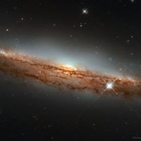  NGC 3717: A Nearly Sideways Spiral Galaxy 