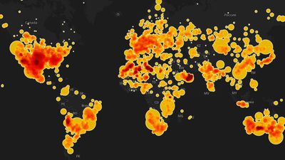 Son 3500 Yılda Dünya'ya Düşen Meteoritlerin Haritası