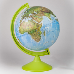 Dünya Küresi: Fiziki, 30 cm, Işıksız
