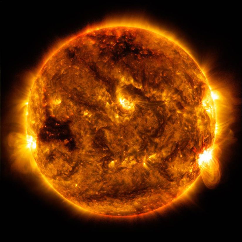 Güneş’imiz. Her saniye tonlarca maddeyi füzyon için yakıt olarak kullanmakta.
