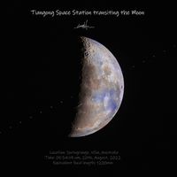 Tiangong Space Station Transits the Moon 
