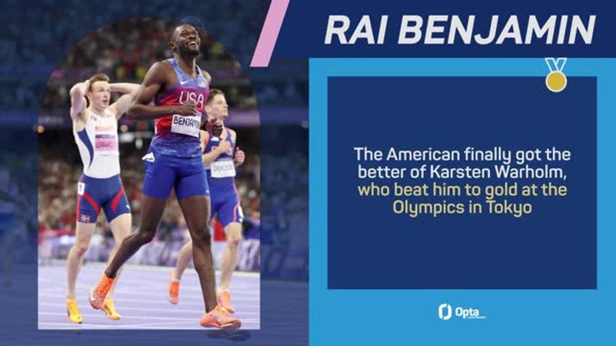 Rai Benjamin Triumphs With Olympic Gold At Paris Games The Pinnacle