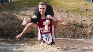 North American Wife Carrying Championship Delights Maine