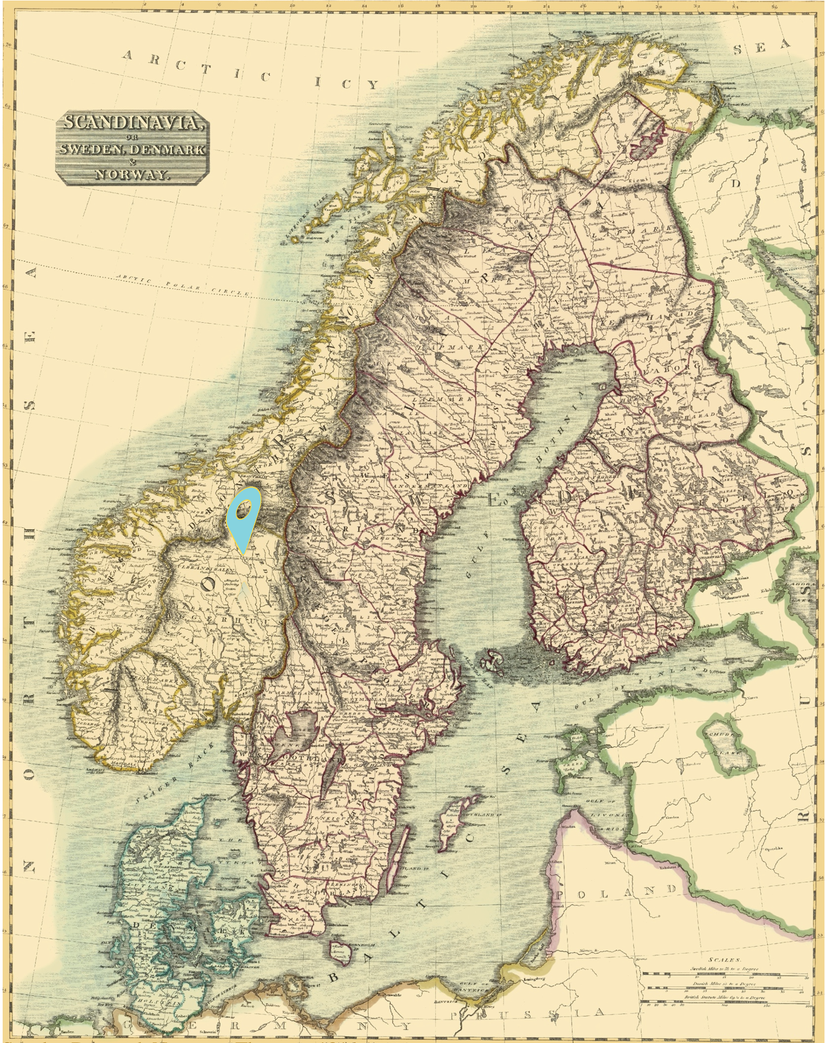 Norveç haritası - 1814