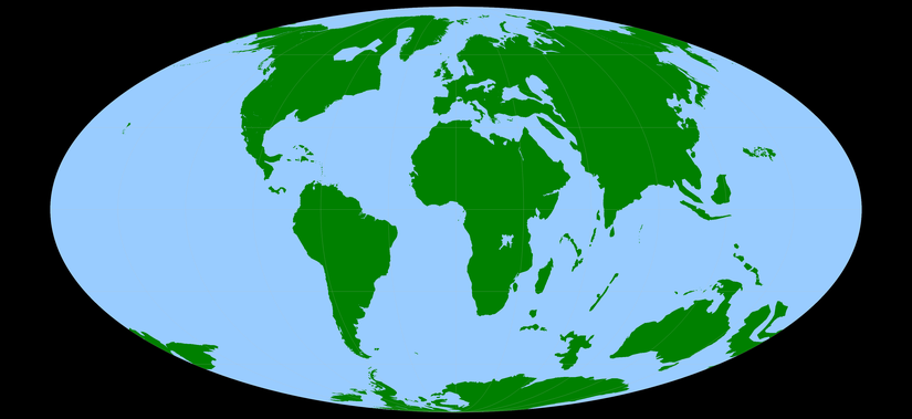 Yaklaşık 40MYÖ dünya haritası