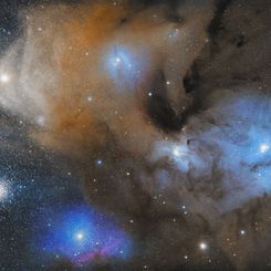  The Colorful Clouds of Rho Ophiuchi 