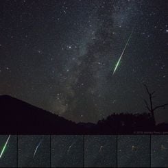  Perseid Fireball at Sunset Crater 