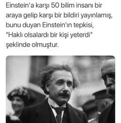Einstein'a karşı çıkan 50 bilim insanı olayı doğru mu?