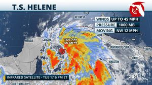 Hurricane Helene Heads For Florida With Strong Winds