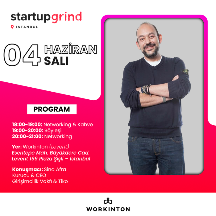 Startup Grind Istanbul Hosts Sina Afra