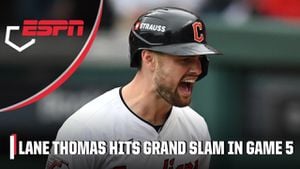 Lane Thomas Powers Guardians To ALCS