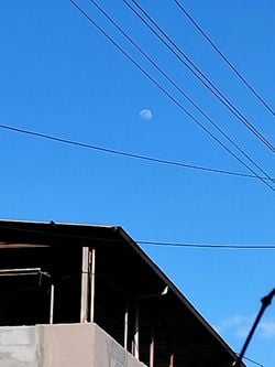 Bugün saat 17' de tepede Ay'ı gördüm. Bu mümkün mü?