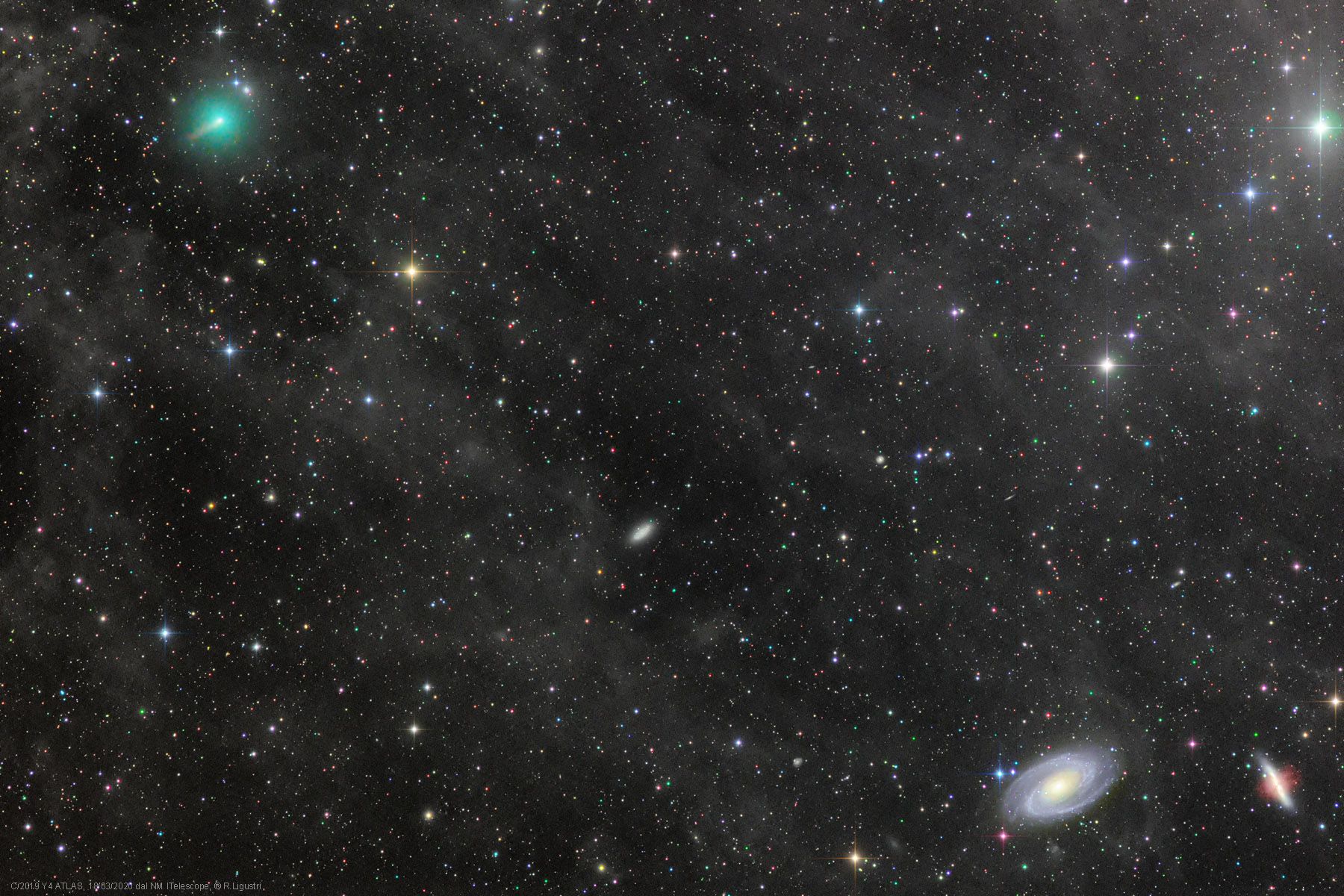  Comet ATLAS and the Mighty Galaxies 