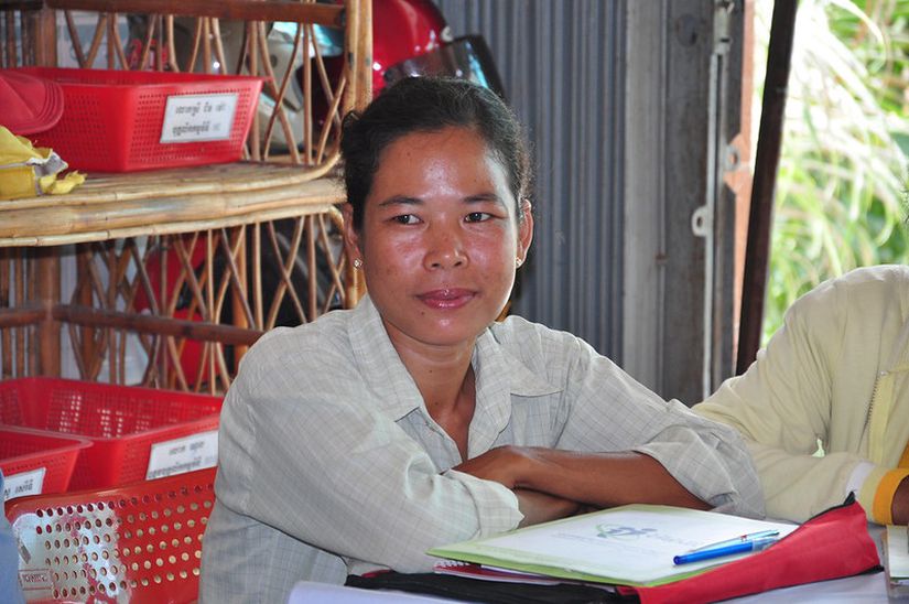 Kamboçyalı bir kadın portresi