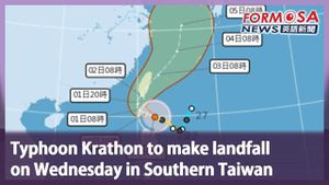 Typhoon Krathon Forces Evacuations And Prepares For Taiwan