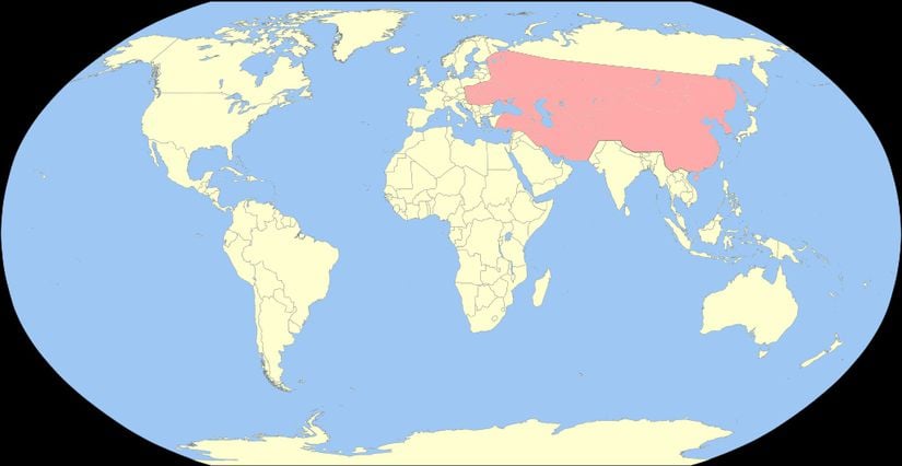 Moğol İmparatorluğu'nun sınırları.