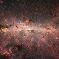 Galaksi Merkezinin Kızılötesi Görüntüsü