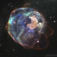  N63A: Supernova Remnant in Visible and X-ray 