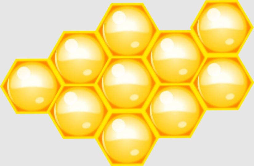 Honeycomb, circular and hexagonal formations