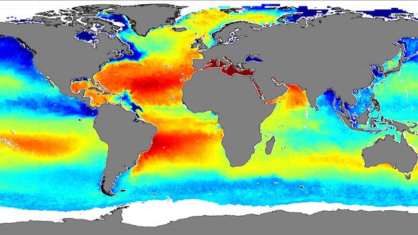 Deniz ve okyanusların tuzluluk dağılımı