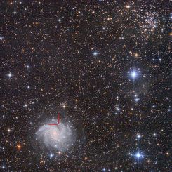  Star Cluster, Spiral Galaxy, Supernova 