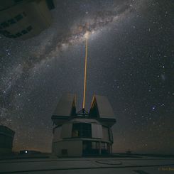  A Laser Strike at the Galactic Center 