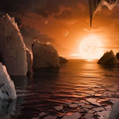  Artistic Impression: The Surface of TRAPPIST-1f 