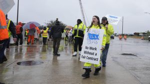 East Coast Port Workers Strike For Wage Security