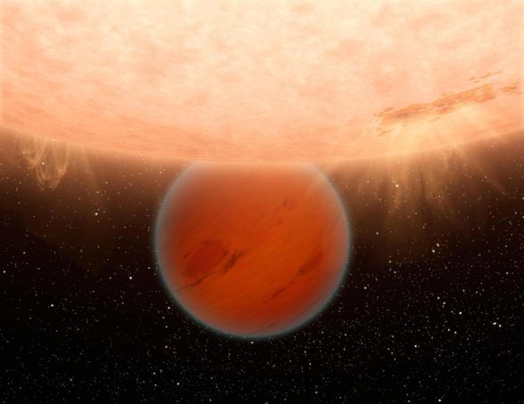 Gliese 436 b'nin sanatçı sunumu (aksi takdirde GJ 436 b olarak bilinir) (Resim Kredisi: NASA / JPL-Caltech / UCF)