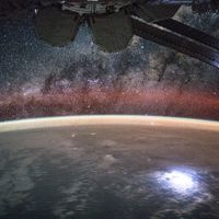  Space Station Vista: Planet and Galaxy 