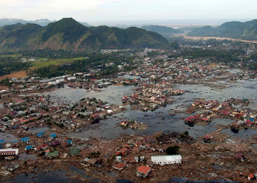 2004 Sumatra Depremi ve sonrasında yaşanan tsunami dolayısıyla yok olan mahalleler