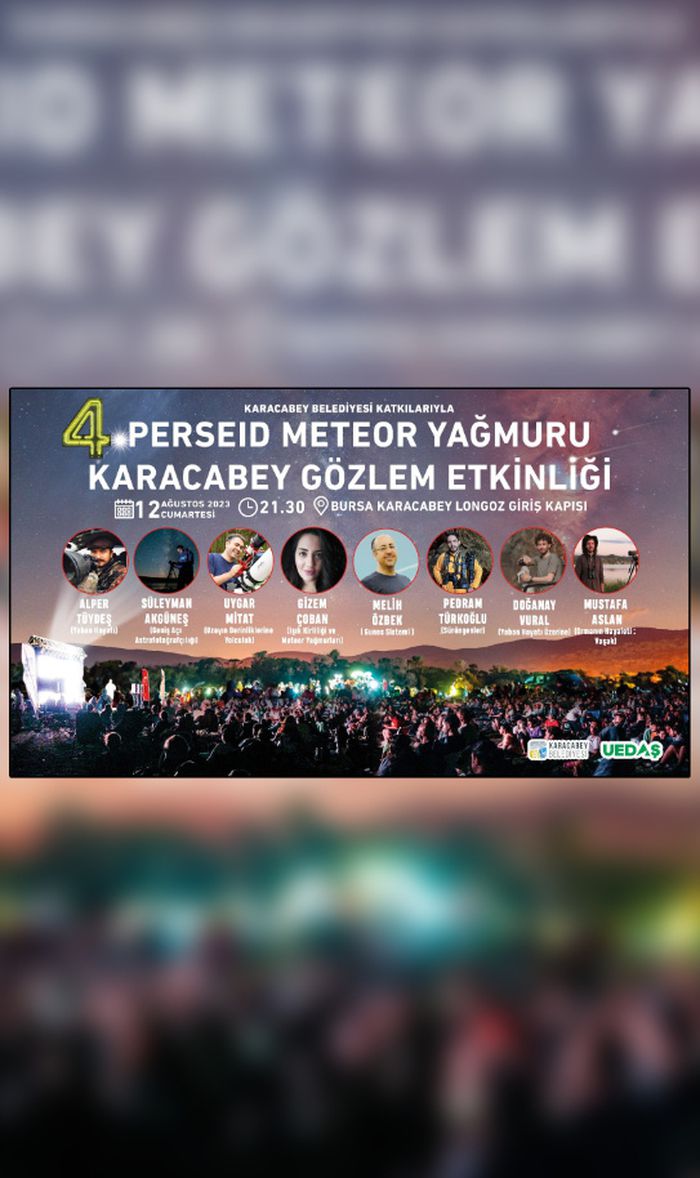 4. Perseid Meteor Yağmuru Karacabey Gözlem Etkinliği!