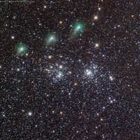  Two Clusters and a Comet 