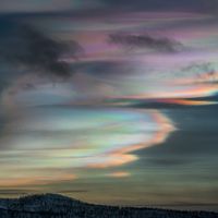 Laponya Üzerindeki Sedef Bulutları