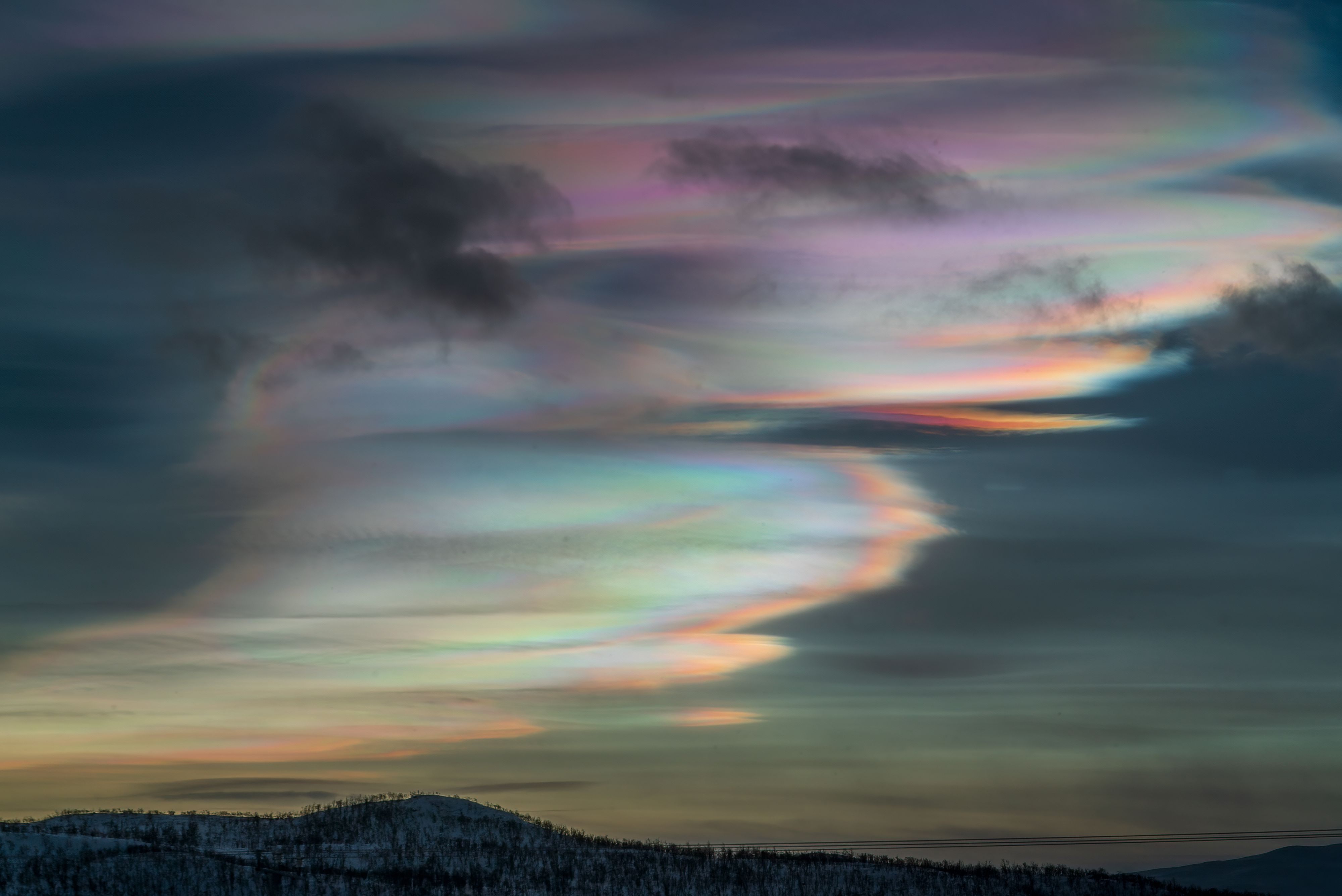 Laponya Üzerindeki Sedef Bulutları