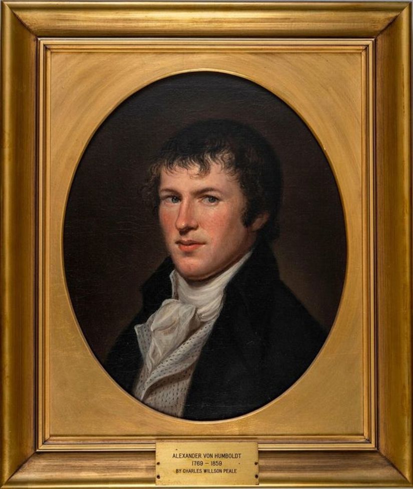 Humboldt, sanatçı Charles Willson Peale'e müzesi için portresini yaparak resim kariyerine devam etmesi için ilham verdi.