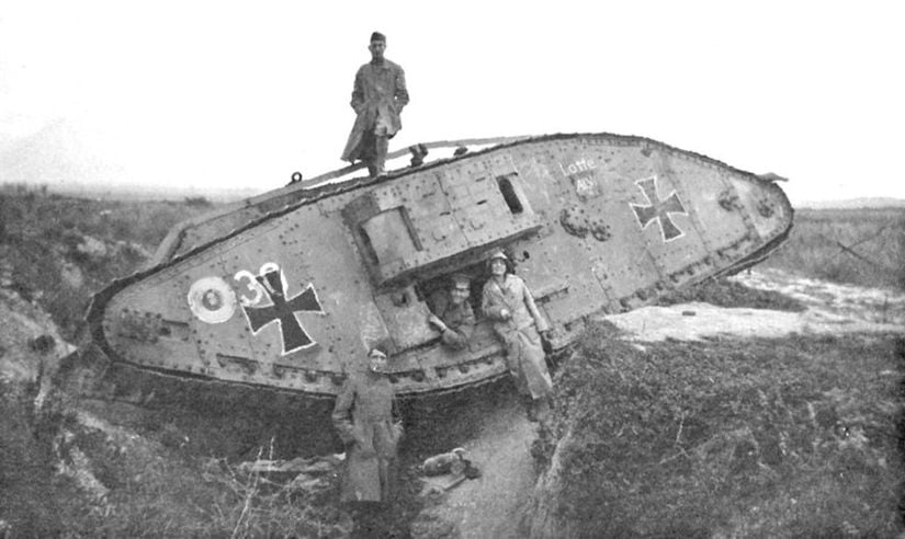 Almanlar Tarafından Ele Geçirilmiş, İngiliz Mark I Tankı