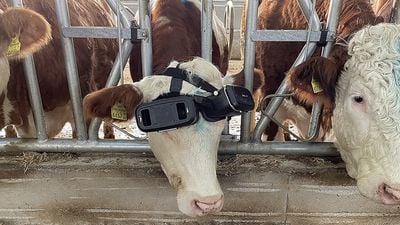 VR Gözlük Takılan İnekler Daha Fazla Süt Veriyor!