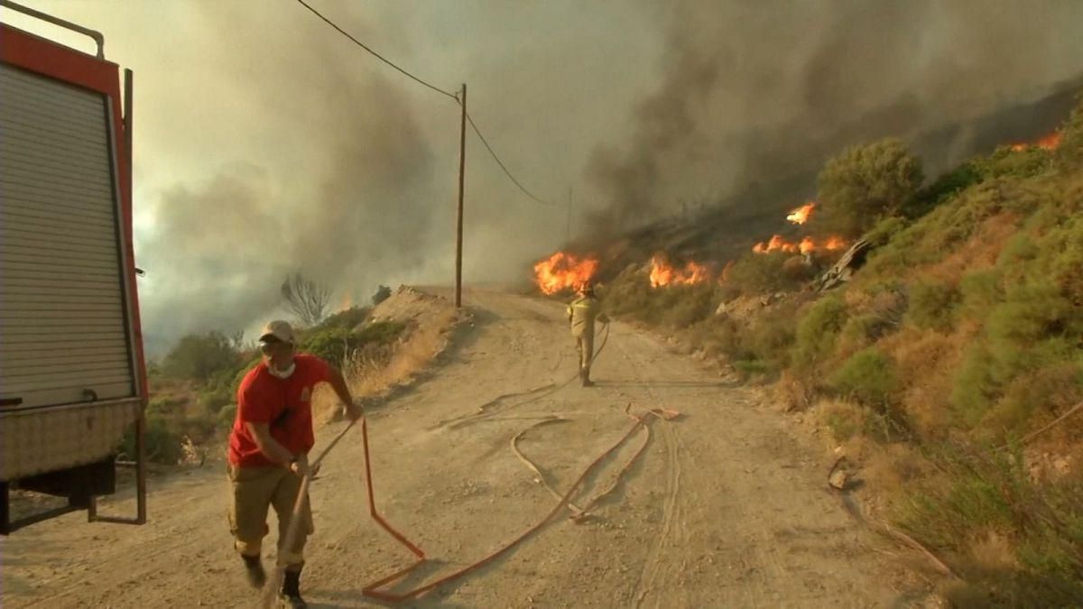 Wildfires Erupt Near Athens Forcing Evacuations And State Of Emergency