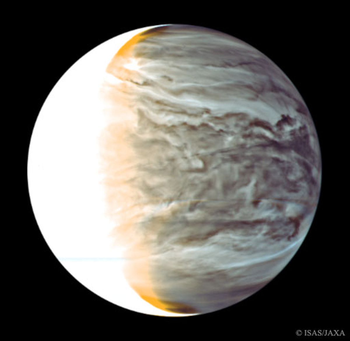  Night on Venus in Infrared from Orbiting Akatsuki 