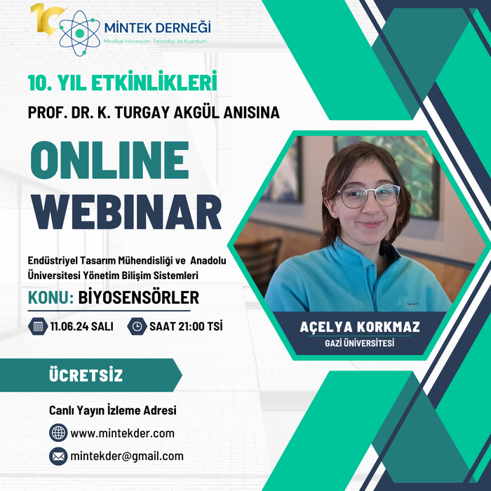 Online Webinar - BİYOSENSÖRLER - Açelya Korkmaz - Gazi Üniversitesi
