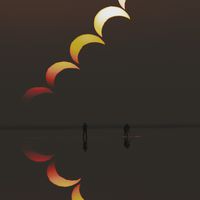  A Partial Solar Eclipse Sequence Reflected 