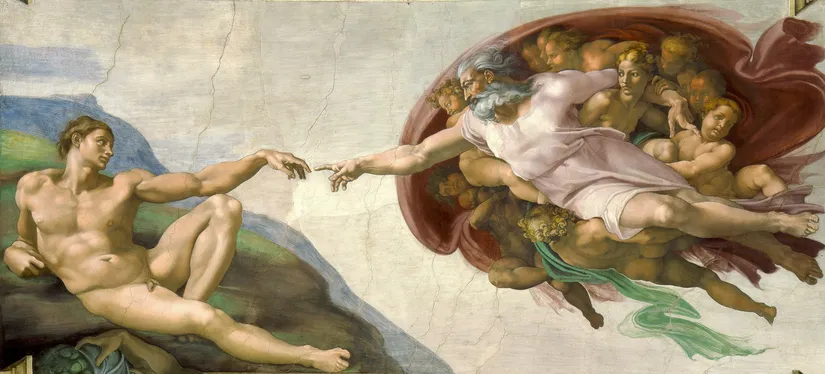 Adem'in Yaratılışı, Michelangelo