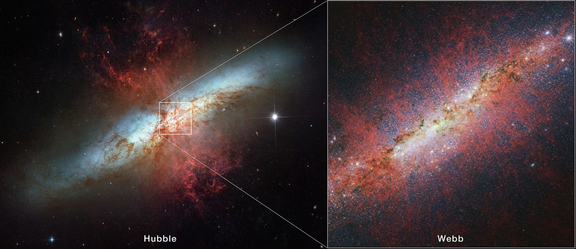 Hubble ve J. Webb Teleskoplarından Puro Galaksisi