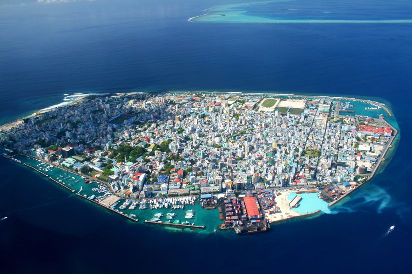 Maldivler'in başkenti Malé.