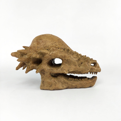 Pachycephalosaurus Mini Seramik Heykel